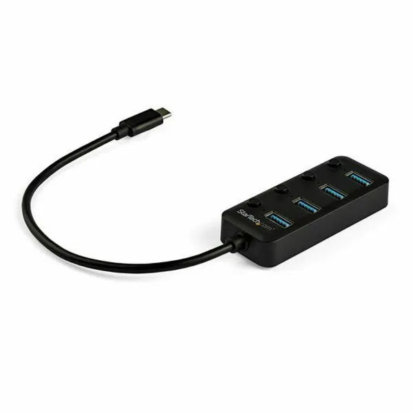 USB Centrmezgls Startech HB30C4AIB Melns