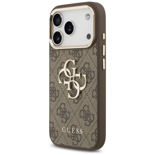 Guess 4G Big 4G Classic Logo - Case iPhone 17 Pro (Brown / Gold)