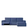 Right short arm chaise longue cover Eysa JAZ Blue 120 x 120 x 360 cm