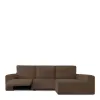 Right long arm chaise longue cover Eysa JAZ Brown 180 x 120 x 360 cm