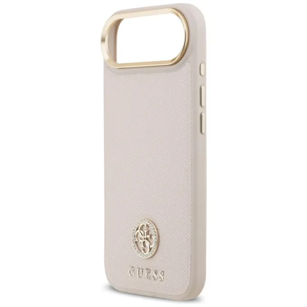 Guess Grained Strass Logo MagSafe - Case iPhone Air (pink)
