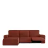 Right short arm chaise longue cover Eysa JAZ Dark Red 120 x 120 x 360 cm