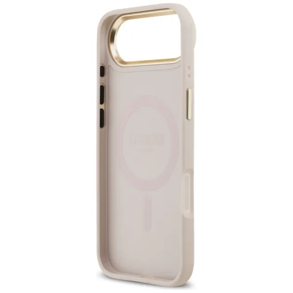 Guess Grained Strass Logo MagSafe - Case iPhone Air (pink)