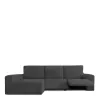 Left long arm chaise longue cover Eysa JAZ Dark grey 180 x 120 x 360 cm