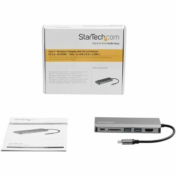 Докстанция Startech DKT30CSDHPD3         4K Ultra HD Серый