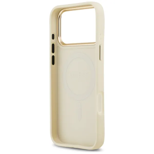 Guess Grained Strass Logo MagSafe - Case iPhone 17 Pro Max (beige)