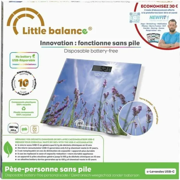 Skaitmeninės vonios kambario svarstyklės Little Balance LITTLE BALANCE