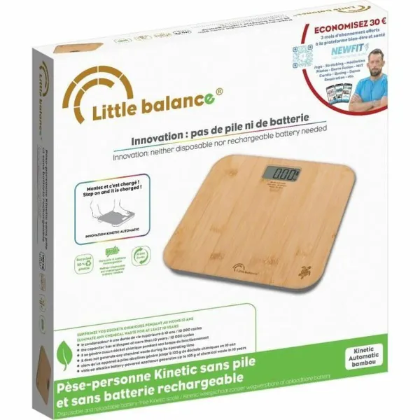 Digitaalinen henkilövaaka Little Balance Automática Kinetic Bambu