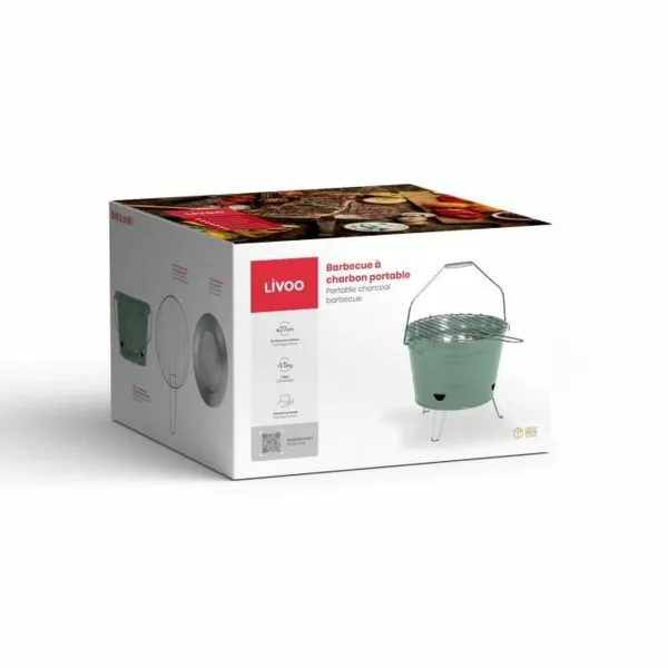 Kaasaskantav Barbeque-grill Livoo DOC327V  Metall Teras