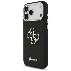 Guess Fixed Glitter Big 4G Metal Frame - Case iPhone 17 Pro Max (black)