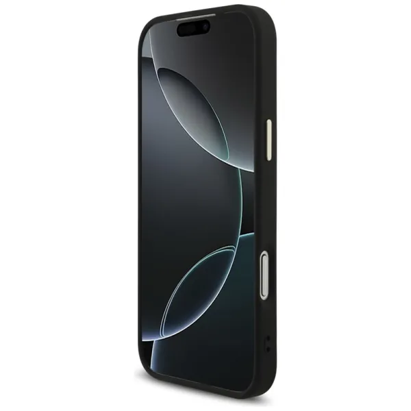 Guess Fixed Glitter Big 4G Metal Frame - Case iPhone 17 Pro Max (black)