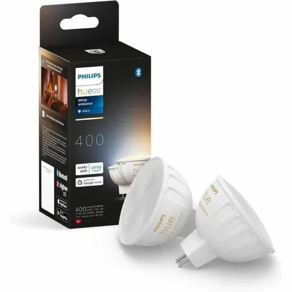 Светодиодная лампочка Philips Белый G 400 lm 2 штук (2200K) (6500 K)
