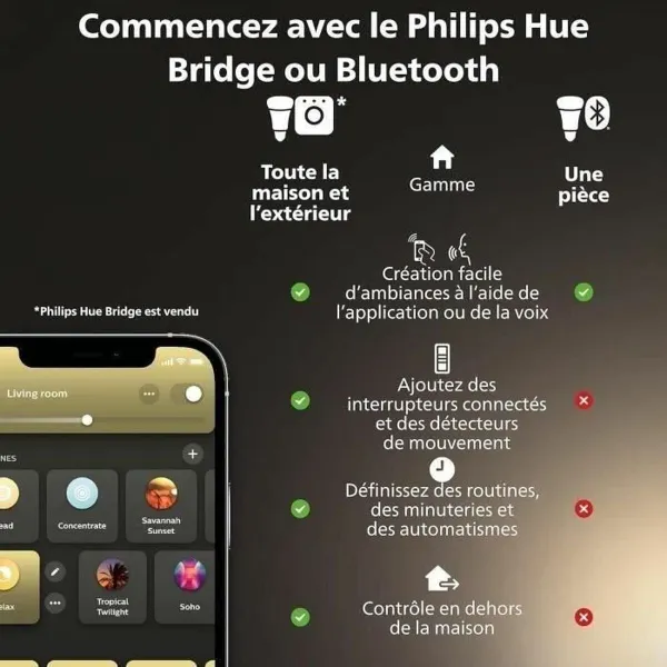 Светодиодная лампочка Philips Белый G 400 lm 2 штук (2200K) (6500 K)
