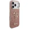 Guess Fixed Glitter Big 4G Metal Frame - Case iPhone 17 Pro (pink)