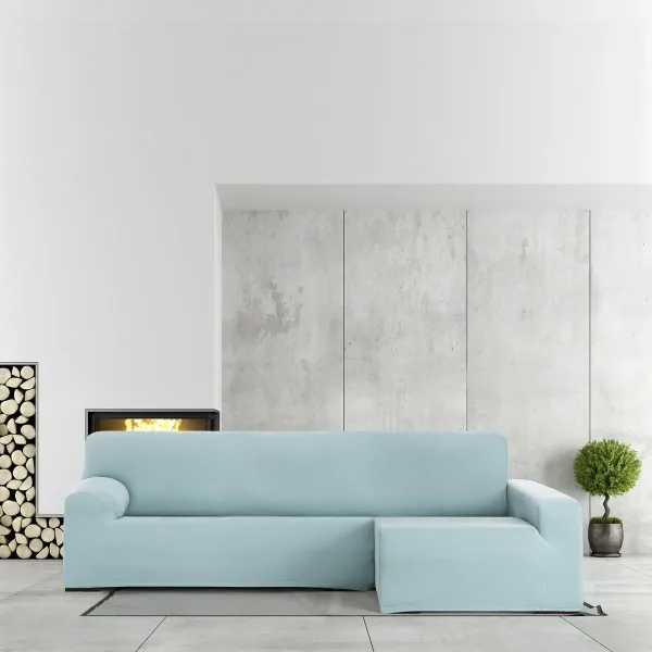 Right long arm chaise longue cover Eysa BRONX Aquamarine 170 x 110 x 310 cm