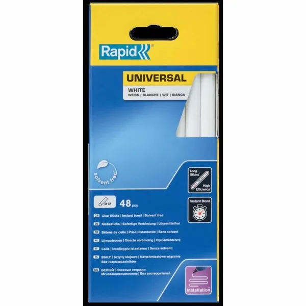 Плитки горячего клея Rapid Rapid Белый Ø 12 mm 48 Предметы
