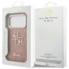 Guess Fixed Glitter Big 4G Metal Frame - Case iPhone 17 Pro (pink)