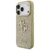 Guess Fixed Glitter Big 4G Metal Frame - Case iPhone 17 Pro (gold)
