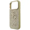 Guess Fixed Glitter Big 4G Metal Frame - Case iPhone 17 Pro (gold)