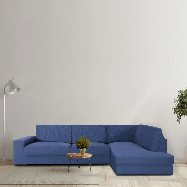 Sofa Cover Eysa JAZ Blue 110 x 120 x 500 cm