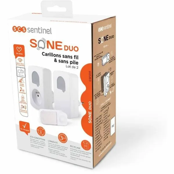 Nutikas Smart Video-Porter SCS SENTINEL SONE DUO Valge ABS