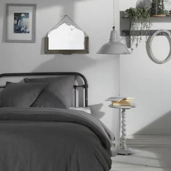 Duvet cover set TODAY Grey Super king 220 x 240 cm