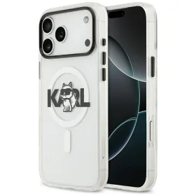 Karl Lagerfeld IML Choupette Sketch Logo MagSafe - Case for iPhone 17 Pro (transparent)