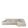 Sofa Cover Eysa JAZ Beige Linen 110 x 120 x 500 cm