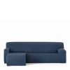 Right short arm chaise longue cover Eysa TROYA Blue 170 x 110 x 310 cm