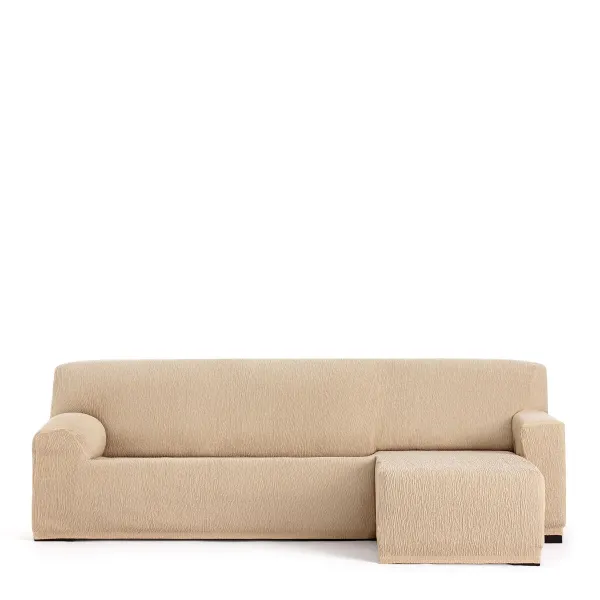 Right short arm chaise longue cover Eysa TROYA Beige 170 x 110 x 310 cm