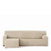 Right short arm chaise longue cover Eysa TROYA White 170 x 110 x 310 cm