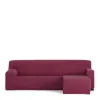 Right short arm chaise longue cover Eysa TROYA Burgundy 170 x 110 x 310 cm