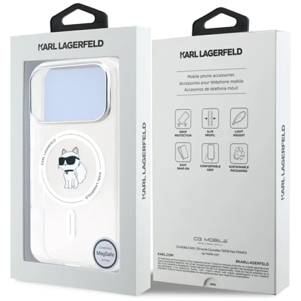 Karl Lagerfeld IML Choupette MagSafe - Case for iPhone 17 Pro (transparent)