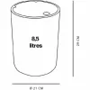 Мусорное ведро TODAY UTILITY Зеленый Vert 8,5 L 21 x 29 cm