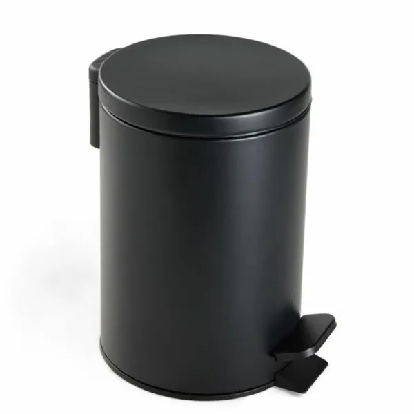 Atkritumu tvertne ar pedāli TODAY UTILITY Melns 3 L 17 x 25 cm