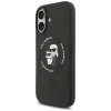 Karl Lagerfeld Silicone Karl & Choupette Ring MagSafe - Case iPhone 17 (black)