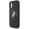 Karl Lagerfeld Silicone Karl & Choupette Ring MagSafe - Case iPhone 17 (black)