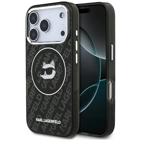 Karl Lagerfeld IML Choupette Head Logo MagSafe - Case for iPhone 17 Pro Max (black)