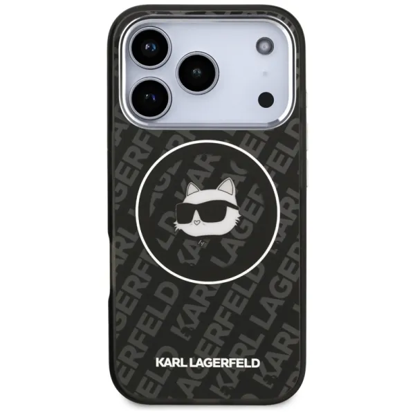 Karl Lagerfeld IML Choupette Head Logo MagSafe - Case for iPhone 17 Pro Max (black)