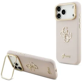 Guess Grained Big 4G & Stand Camera - Case iPhone 17 Pro Max (pink)