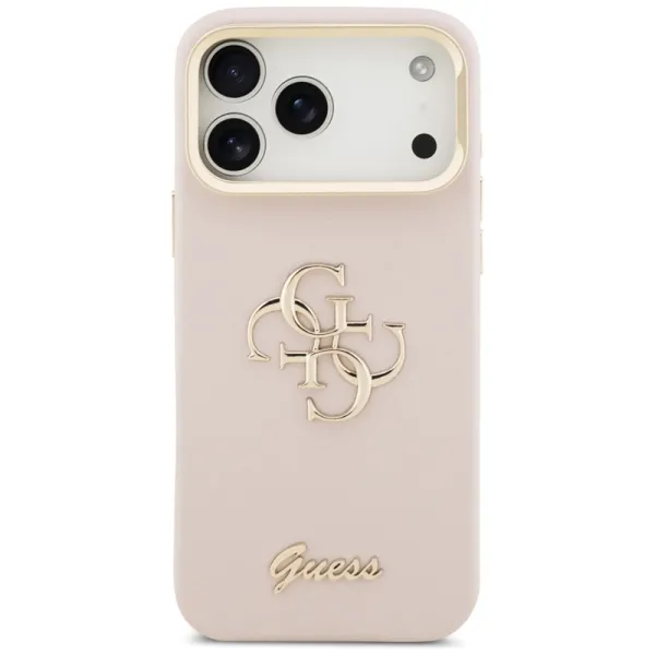 Guess Grained Big 4G & Stand Camera - Case iPhone 17 Pro Max (pink)