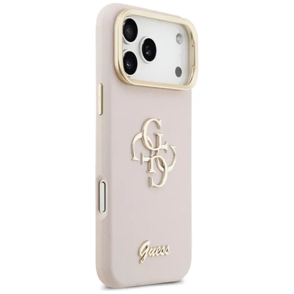 Guess Grained Big 4G & Stand Camera - Case iPhone 17 Pro Max (pink)