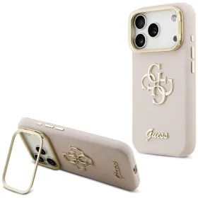 Guess Grained Big 4G & Stand Camera - Case iPhone 17 Pro (pink)