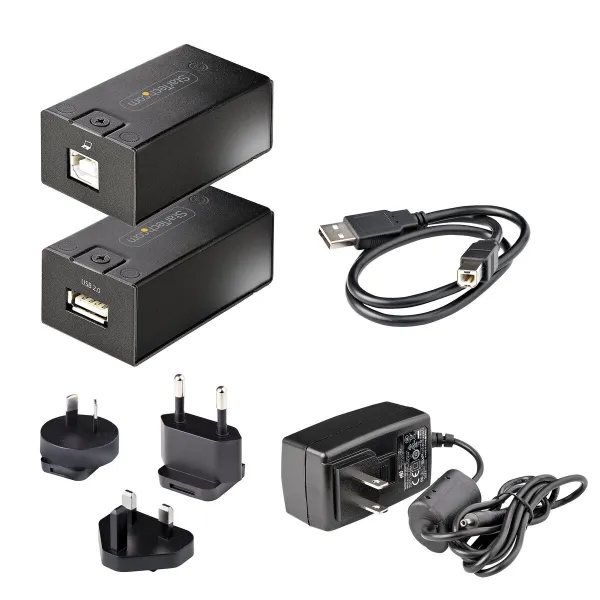 USB Centrmezgls Startech C15012-USB-EXTENDER Melns 50 W