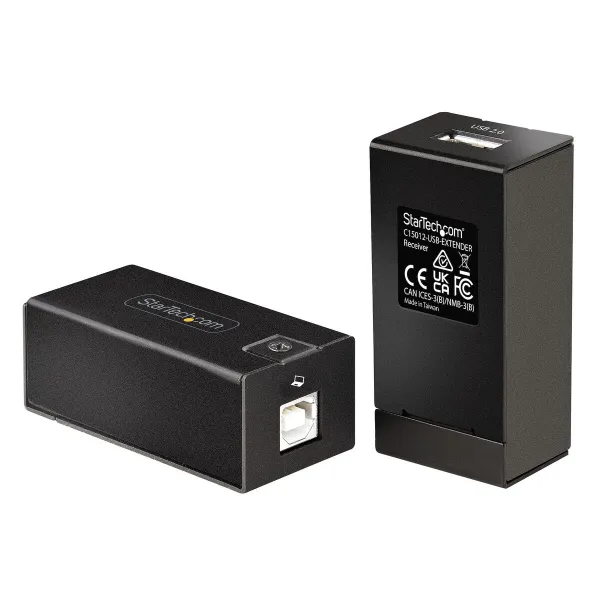 USB Centrmezgls Startech C15012-USB-EXTENDER Melns 50 W