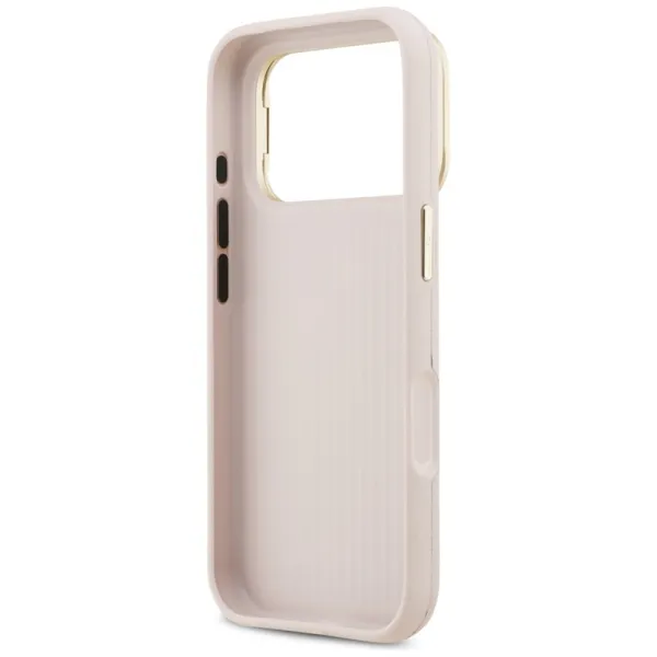 Guess Grained Big 4G & Stand Camera - Case iPhone 17 Pro (pink)