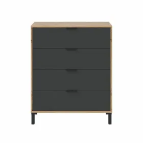 Lipasto Ruskea Musta 77,5 x 40 x 93,5 cm