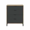 Chest of drawers Brown Black 77,5 x 40 x 93,5 cm