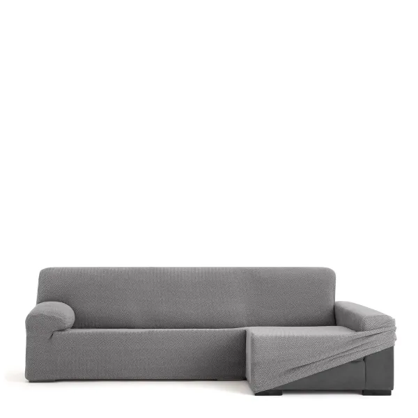 Right long arm chaise longue cover Eysa JAZ Grey 180 x 120 x 360 cm