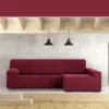 Right long arm chaise longue cover Eysa JAZ Burgundy 180 x 120 x 360 cm